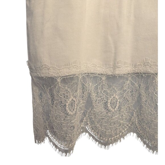 Soft Surroundings White Tank Top Lace Hem 2X Womens Plus Size long - Picture 5 of 11